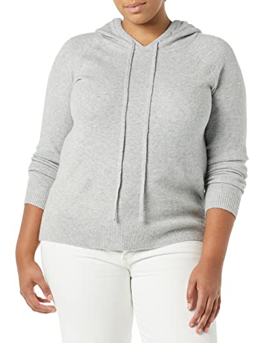 Amazon Essentials Damen Soft-Touch-Kapuzenpullover, Grau Meliert, L von Amazon Essentials