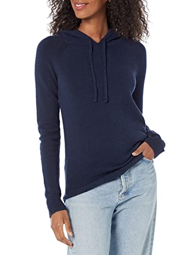 Amazon Essentials Damen Soft-Touch-Kapuzenpullover, Marineblau, L von Amazon Essentials