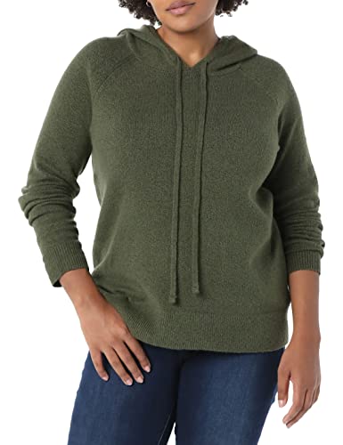 Amazon Essentials Damen Soft-Touch-Kapuzenpullover, Olivgrün, M von Amazon Essentials