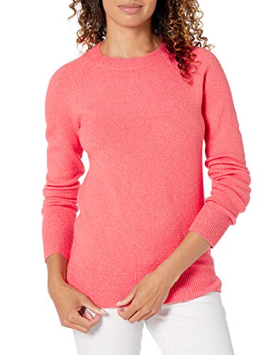 Amazon Essentials Damen Soft-Touch-Langarmpullover mit Rundhalsausschnitt in klassischer Passform, Korallenrosa, M von Amazon Essentials