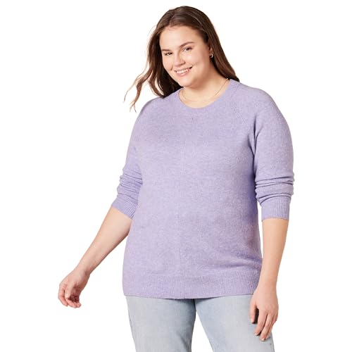 Amazon Essentials Damen Soft-Touch-Langarmpullover mit Rundhalsausschnitt in klassischer Passform, Lavendel, XXL Amazon Essentials Damen Soft-Touch-Langarmpullover mit Rundhalsausschnitt in klassischer Passform, Lavendel, XXL von Amazon Essentials