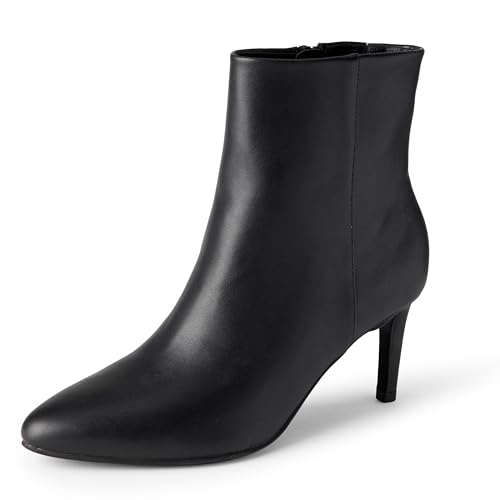 Amazon Essentials Damen Stiletto Abendstiefel, Schwarz Kunstleder, 37 EU von Amazon Essentials
