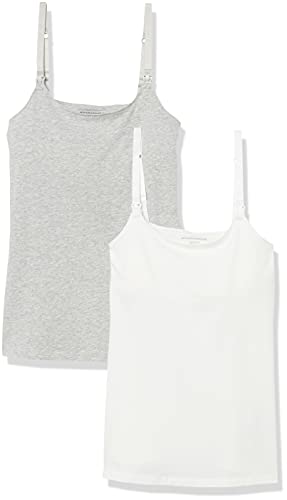 Amazon Essentials Damen Stillfreundliches Umstands-Unterhemd, 2er-Pack, Hellgrau Meliert, M Amazon Essentials Damen Stillfreundliches Umstands-Unterhemd, 2er-Pack, Hellgrau Meliert, M von Amazon Essentials