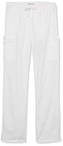 Amazon Essentials Damen Stretch-Hose für Medizinberufe, schnell trocknend (in Übergröße erhältlich), Weiß, XS von Amazon Essentials