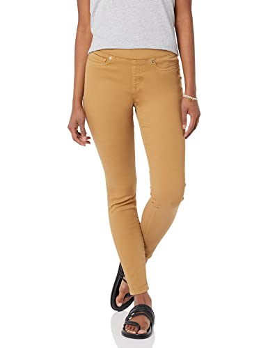 Amazon Essentials Damen Stretch-Jegging zum Hineinschlüpfen (erhältlich in Übergröße), Helles Kamel, 10 Kurz von Amazon Essentials