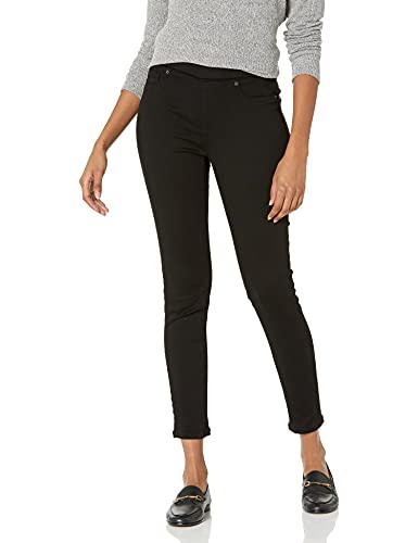Amazon Essentials Damen Pull-On Stretch-Jeggings mit mittelhohem Bund (in Übergrößen erhältlich), Schwarz, 42 Lang von Amazon Essentials