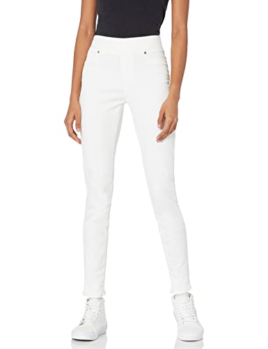 Amazon Essentials Damen Stretch-Jeggings zum Hineinschlüpfen (erhältlich in Übergröße), Weiß, 38 Kurz von Amazon Essentials