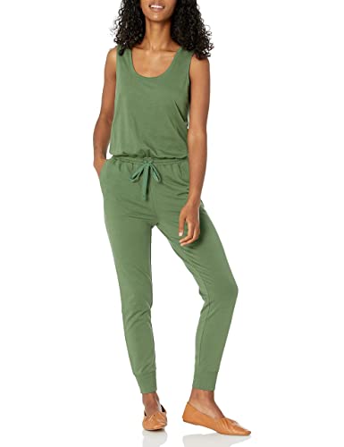 Amazon Essentials Damen Studio-Frottee-Overall (in Übergröße erhältlich), Armeegrün, S von Amazon Essentials