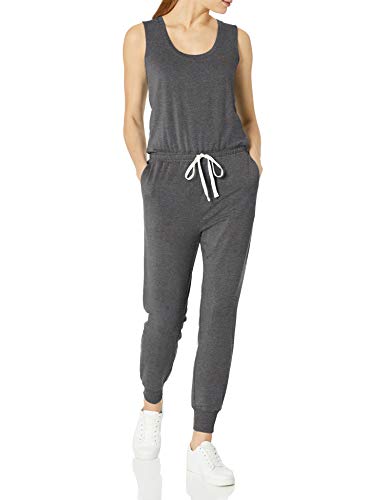 Amazon Essentials Damen Studio-Frottee-Overall (in Übergröße erhältlich), Dunkelgrau Meliert, L von Amazon Essentials
