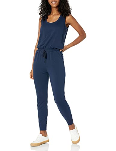 Amazon Essentials Damen Studio-Frottee-Overall (in Übergröße erhältlich), Marineblau, XXL Große Größen von Amazon Essentials