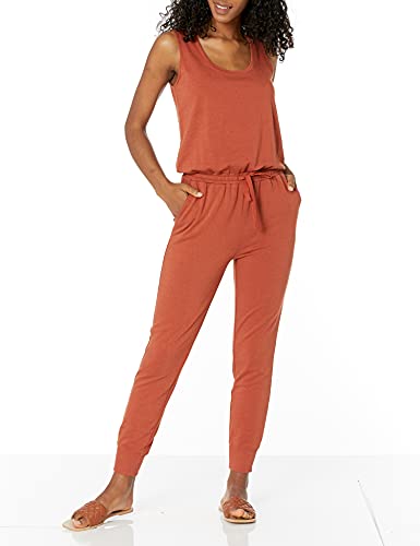 Amazon Essentials Damen Studio-Frottee-Overall (in Übergröße erhältlich), Terrakotta, M von Amazon Essentials