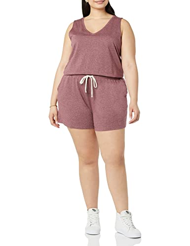Amazon Essentials Damen Studio-Frottee-Strampler, Pflaume, XXL von Amazon Essentials