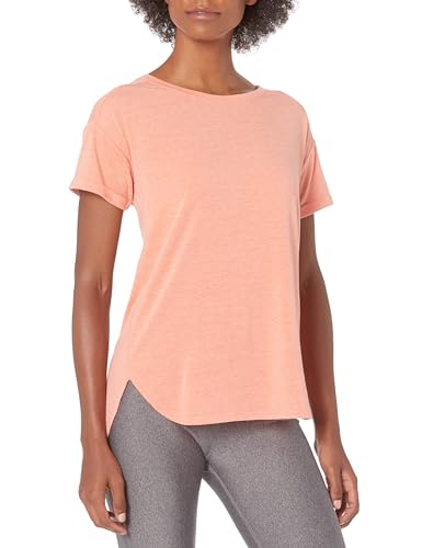 Amazon Essentials Damen Studio Leichtes T-Shirt mit Rundhalsausschnitt in lockerer Passform - Auslauffarben, Helle Pfirsichheide, XXL Amazon Essentials Damen Studio Leichtes T-Shirt mit Rundhalsausschnitt in lockerer Passform - Auslauffarben, Helle Pfirsichheide, XXL von Amazon Essentials