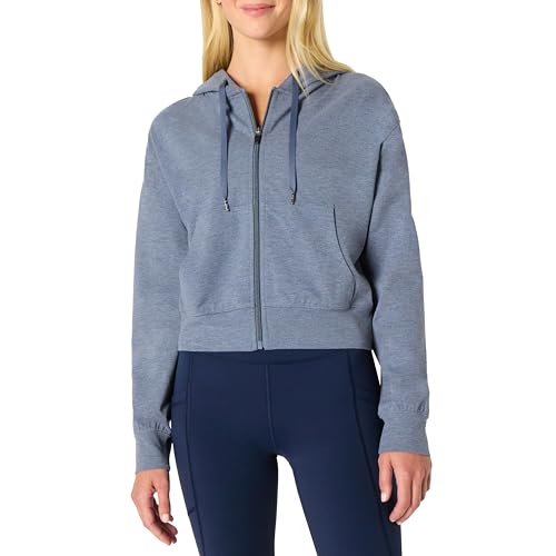 Amazon Essentials Damen Weiche Funktions-Strickjacke mit Kapuze, Schiefer Space-dye, XXL von Amazon Essentials