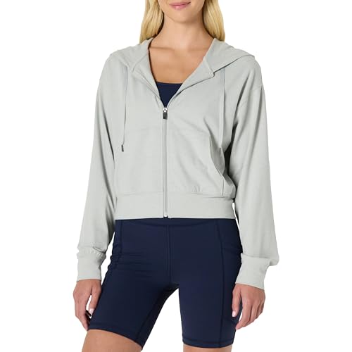 Amazon Essentials Damen Supersofte, Funktions-Strickjacke mit Kapuze, Taube Space-dye, XXL von Amazon Essentials