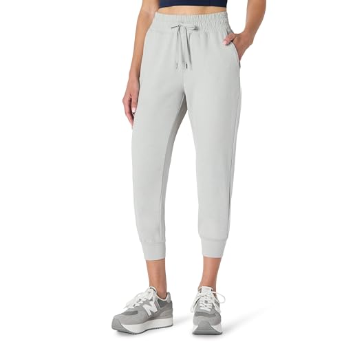 Amazon Essentials Damen Weiche Funktions-Capri-Jogginghose, 60cm Beininnenlänge, Taube Space-dye, XL von Amazon Essentials