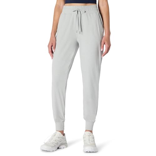 Amazon Essentials Damen Weiche Stretch-Funktions-Jogginghose in voller Länge mit 71cm Beininnenlänge, Taube Space-dye, XL von Amazon Essentials