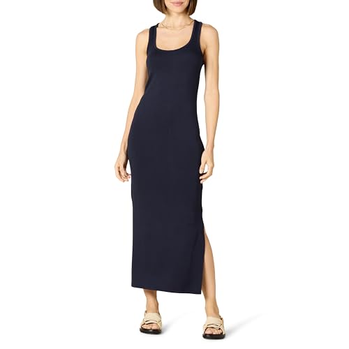 Amazon Essentials Damen Superweich Frottee Racerback-Maxikleid (Früher Daily Ritual), Marineblau, L von Amazon Essentials