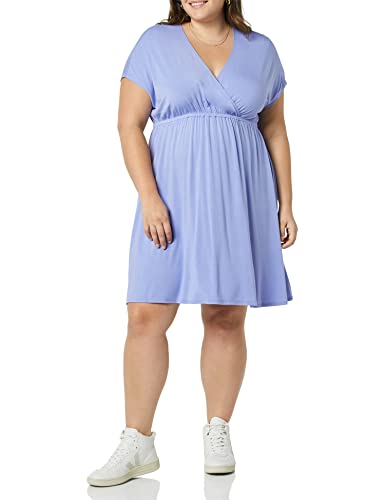 Amazon Essentials Damen Surplice-Kleid (Erhältlich in Übergröße), Sanftviolett, 3XL Große Größen von Amazon Essentials