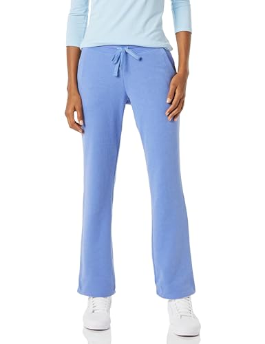 Amazon Essentials Damen Jogginghose Mit Geradem Bein Und Kordelzug Für Damen, Fleece – (In Übergröße Erhältlich), Blau, L von Amazon Essentials