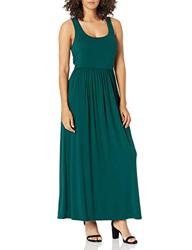 Amazon Essentials Damen Tailliertes Tanktop-Maxikleid(erhältlich in Übergröße), Jadegrün, XXL von Amazon Essentials