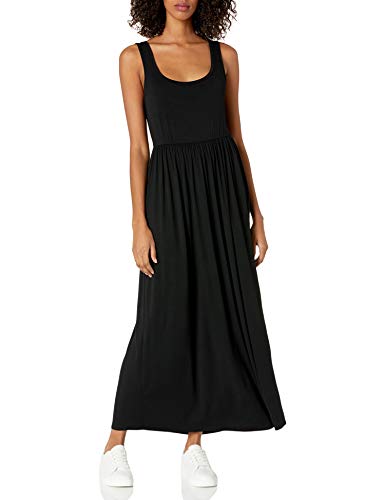 Amazon Essentials Damen Tailliertes Tanktop-Maxikleid(erhältlich in Übergröße), Schwarz, XXL von Amazon Essentials
