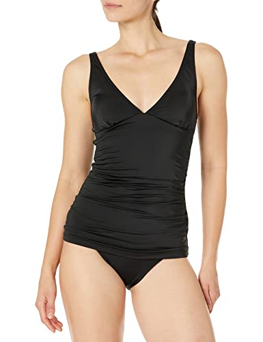 Amazon Essentials Damen Tankini-Badeoberteil (in Übergröße erhältlich), Verwaschenes Schwarz, 40 von Amazon Essentials