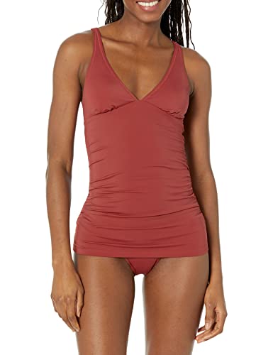 Amazon Essentials Damen Tankini-Badeoberteil (in Übergröße erhältlich), Ziegelrot, 38 von Amazon Essentials