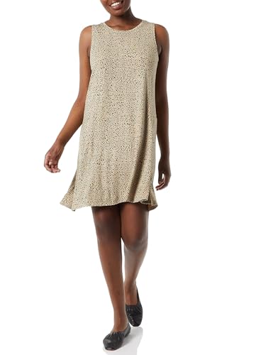 Amazon Essentials Damen Tanktop-Swingkleid (erhältlich in Übergröße), Hellbraun Leopardenmuster, XXL von Amazon Essentials