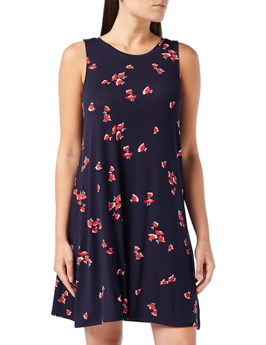 Amazon Essentials Damen Tanktop-Swingkleid (erhältlich in Übergröße), Marineblau Tulpen, XXL von Amazon Essentials