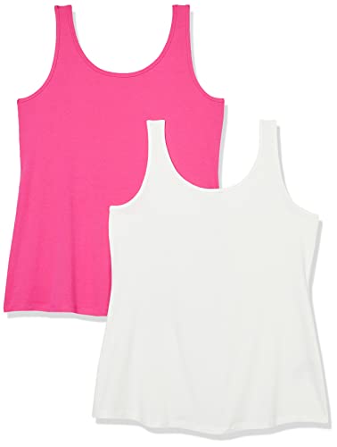 Amazon Essentials Damen Tanktop in Übergröße, 2er-Pack, Dunkelrosa/Weiß, 3XL Große Größen Amazon Essentials Damen Tanktop in Übergröße, 2er-Pack, Dunkelrosa/Weiß, 3XL Große Größen von Amazon Essentials