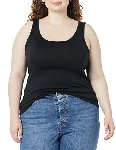 Amazon Essentials Damen Tanktop in Übergröße, 2er-Pack, Dunkles Olivgrün/Schwarz, XXL Große Größen von Amazon Essentials