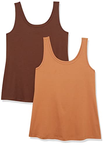 Amazon Essentials Damen Tanktop in Übergröße, 2er-Pack, Helles Karamell/Tiefbraun, XXL Große Größen Amazon Essentials Damen Tanktop in Übergröße, 2er-Pack, Helles Karamell/Tiefbraun, XXL Große Größen von Amazon Essentials