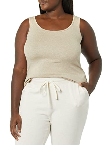 Amazon Essentials Damen Tanktop in Übergröße, Bräunen Heide, XL Große Größen von Amazon Essentials