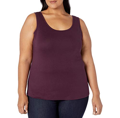 Amazon Essentials Damen Tanktop (Erhältlich in Übergröße), Burgunderrot, 6XL Große Größen von Amazon Essentials