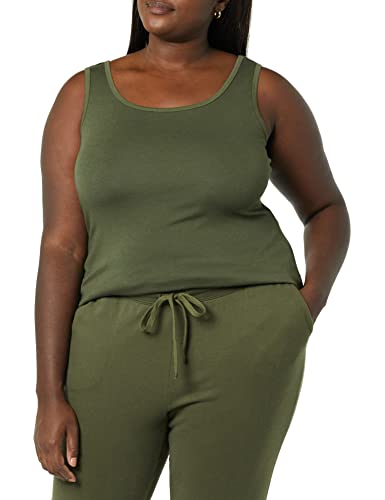 Amazon Essentials Damen Tanktop in Übergröße, Olivgrün, 5XL Große Größen von Amazon Essentials