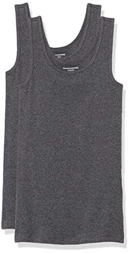 Amazon Essentials Damen Tanktop, Schmale Passform, 2er-Pack, Dunkelgrau Meliert, M Amazon Essentials Damen Tanktop, Schmale Passform, 2er-Pack, Dunkelgrau Meliert, M von Amazon Essentials