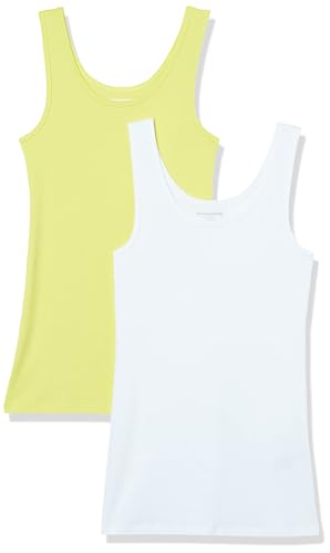Amazon Essentials Damen Tanktop schlanke Passform, 2er-Pack, Gelb/Weiß, L Amazon Essentials Damen Tanktop schlanke Passform, 2er-Pack, Gelb/Weiß, L von Amazon Essentials