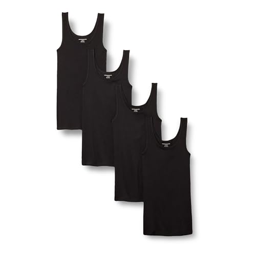 Amazon Essentials Damen Tanktop schlanke Passform, 4er-Pack, Schwarz, XS Amazon Essentials Damen Tanktop schlanke Passform, 4er-Pack, Schwarz, XS von Amazon Essentials