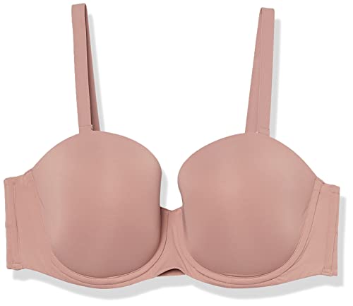 Amazon Essentials Damen Trägerloser BH aus Mikrofaser, Kamelbraun, 80F von Amazon Essentials