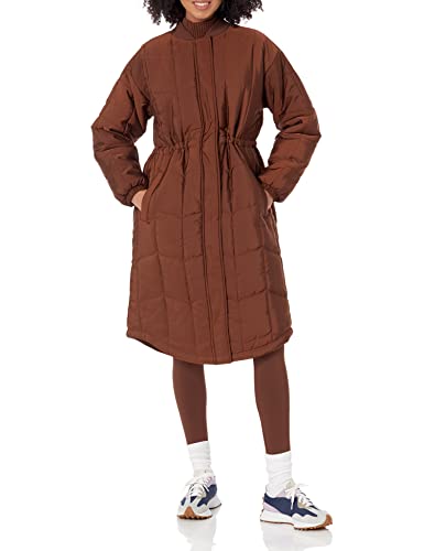 Amazon Essentials Damen Übergroßer Steppmantel (In Übergröße Erhältlich), Tiefbraun, 4XL Große Größen von Amazon Essentials