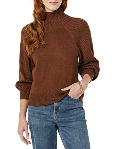 Amazon Essentials Damen Ultraweicher, Oversize-Crop-Kokonpullover (in Übergröße erhältlich) (Früher Daily Ritual), Schokoladenbraun Meliert, 3XL Große Größen von Amazon Essentials