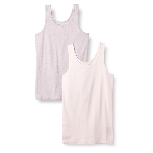 Amazon Essentials Damen Umstands-Tanktop, 2er-Pack, Grau Meliert/Marineblau, XXL von Amazon Essentials