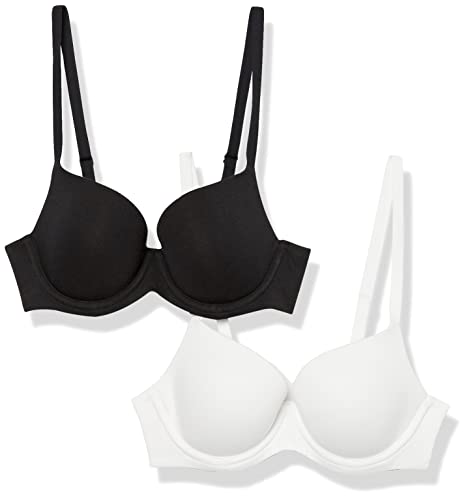 Amazon Essentials Damen Vollschalen-BH aus Baumwolle, 2er-Pack, Schwarz/Weiß, 85E Amazon Essentials Damen Vollschalen-BH aus Baumwolle, 2er-Pack, Schwarz/Weiß, 85E von Amazon Essentials