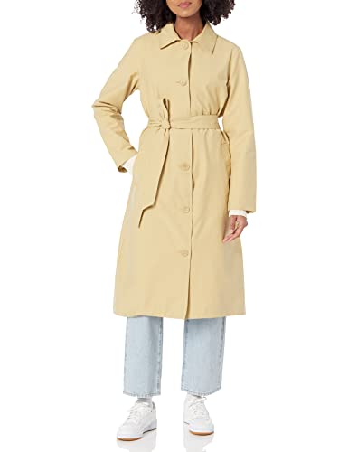 Amazon Essentials Damen Wasserabweisender Trenchcoat in lockerer Passform (in Übergröße erhältlich) (Früher Amazon Aware), Helles Senfgelb, 4XL Große Größen von Amazon Essentials