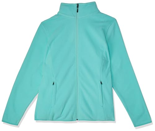 Amazon Essentials Damen Weiche Polarfleece-Jacke mit durchgehendem Reißverschluss in klassischer Passform (erhältlich in Übergrößen), Aquablau, XS von Amazon Essentials