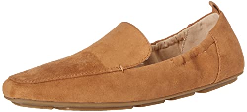 Amazon Essentials Damen Loafer Zum Hineinschlüpfen Mit Eckiger Zehenpartie, Bräunen Mikro Wildleder, 41 EU von Amazon Essentials
