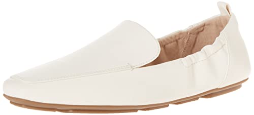 Amazon Essentials Damen Loafer Zum Hineinschlüpfen Mit Eckiger Zehenpartie, Ecru Kunstleder, 35.5 EU von Amazon Essentials
