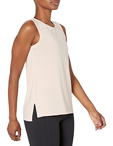 Amazon Essentials Damen Yoga-Tanktop aus weicher Baumwolle mit lockerer Passform (zuvor Core 10) - Auslauffarben, Blassrosa, 3XL Große Größen von Amazon Essentials