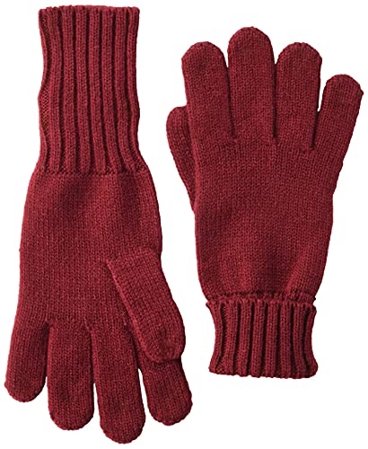 Amazon Essentials Damen Gerippte Handschuhe, Burgunderrot, Einheitsgröße von Amazon Essentials